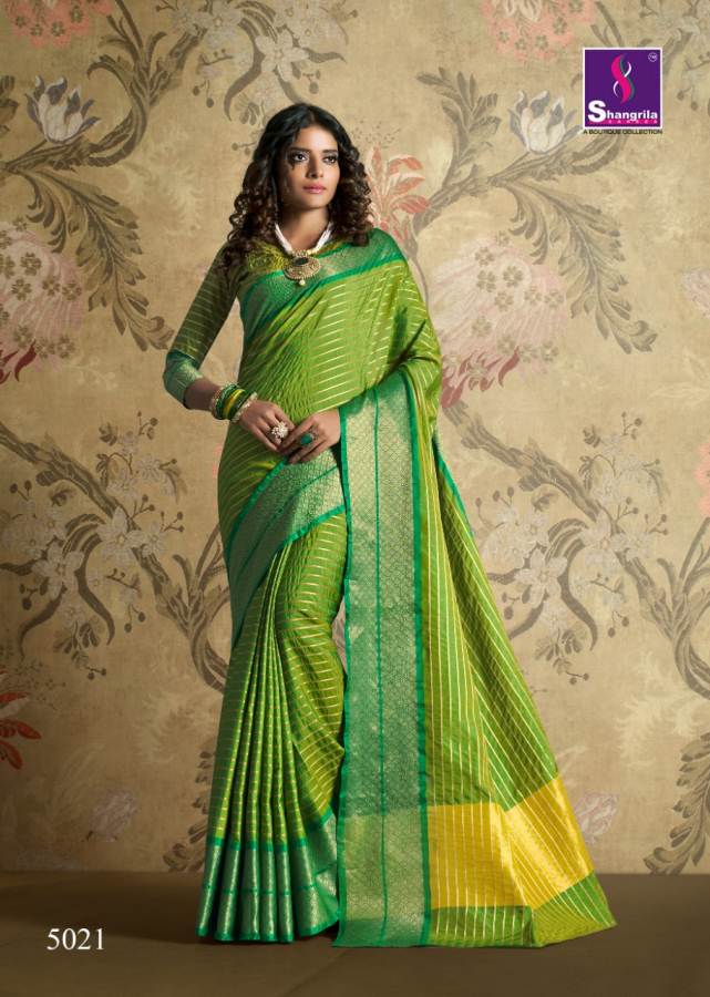 Mogra By Shangrila  Weaving Silk Designer Sarees Catalogue