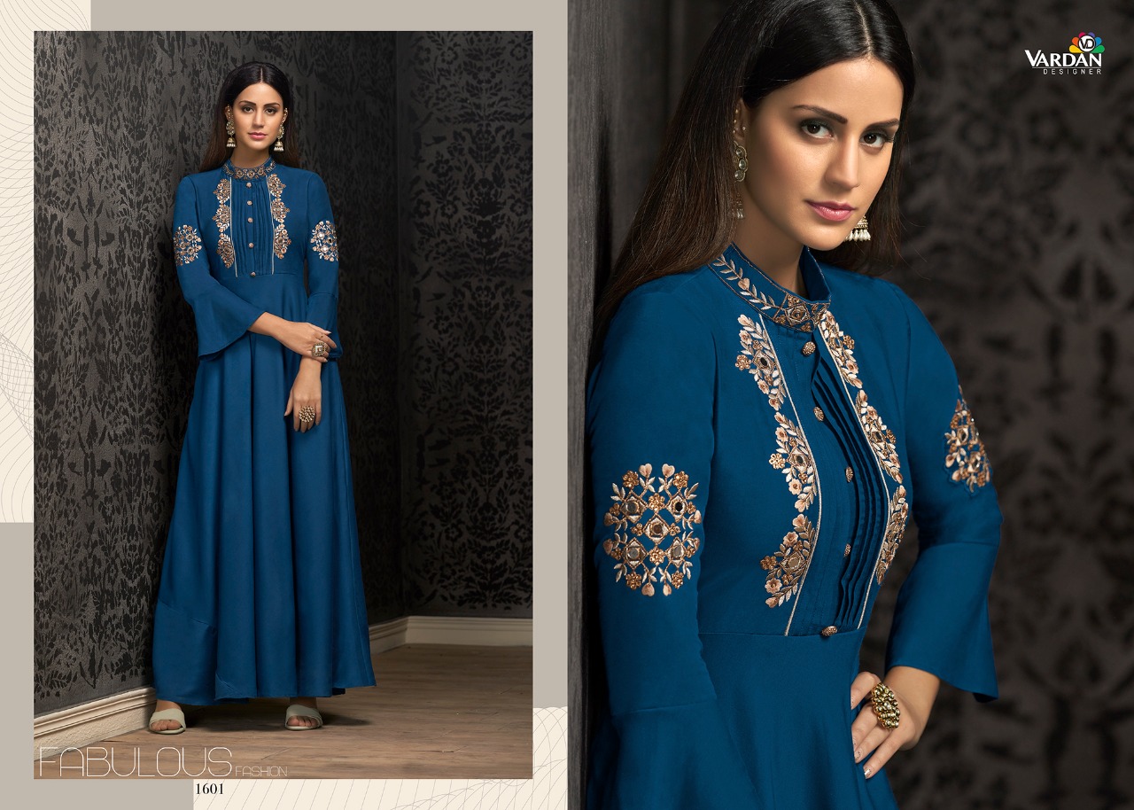 Navya Vol 16 By Vardan Designer Party Wear Kurti  Collection