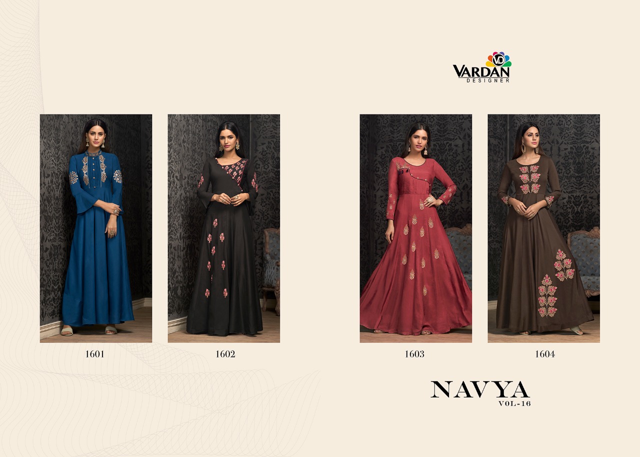 Navya Vol 16 By Vardan Designer Party Wear Kurti  Collection