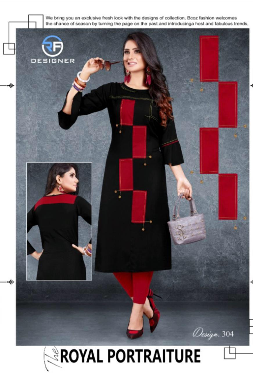Pearl Vol 3 By Rf Designer Heavy Rayon Kurtis Catalogue