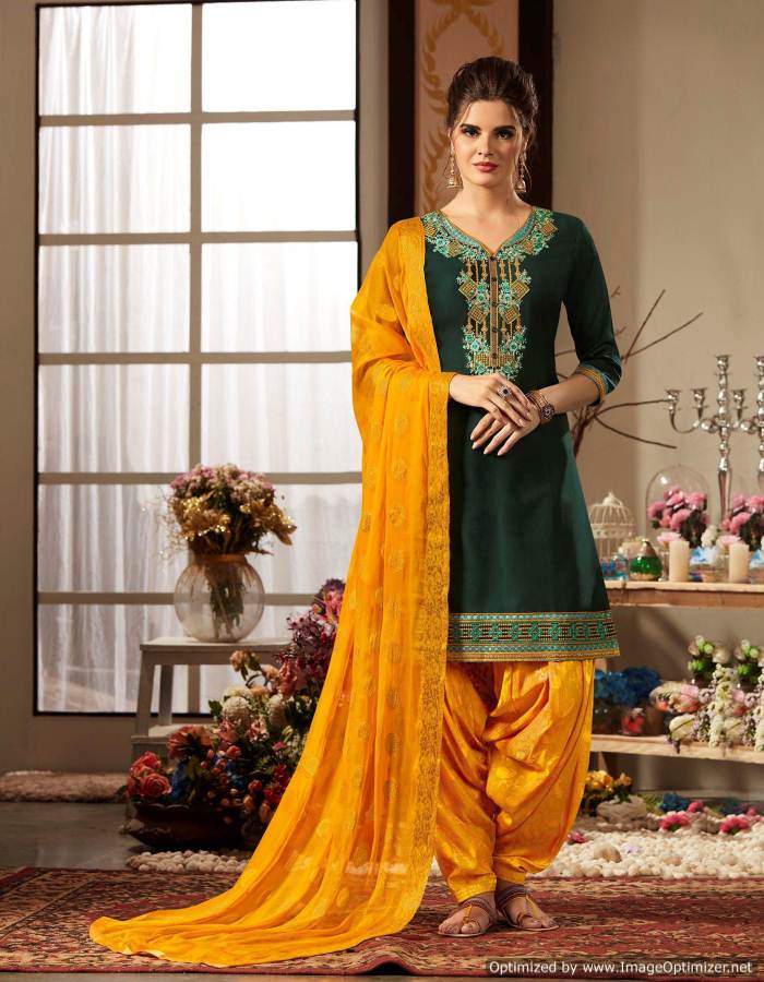 Rivaaz By Patiyala Vol 4 By Kajree Patiyala Jam Silk Ready Made Dress Collection