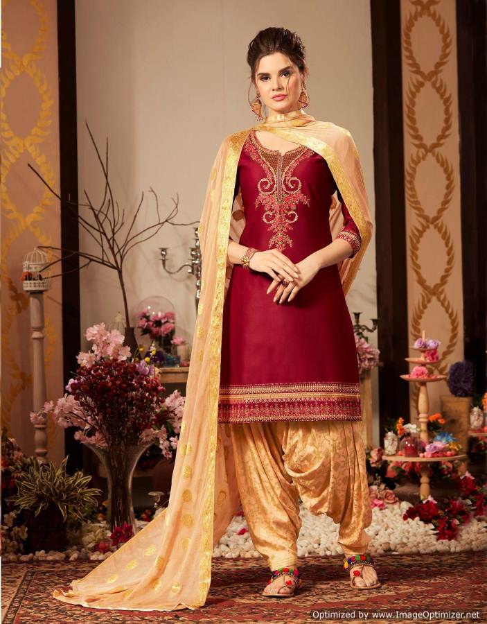 Rivaaz By Patiyala Vol 4 By Kajree Patiyala Jam Silk Ready Made Dress Collection