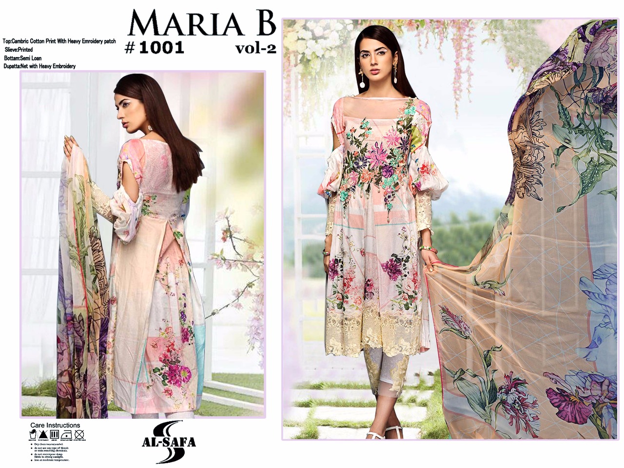 Maria B Vol 2 By Al Safa Designer Karachi Dress Material Collection