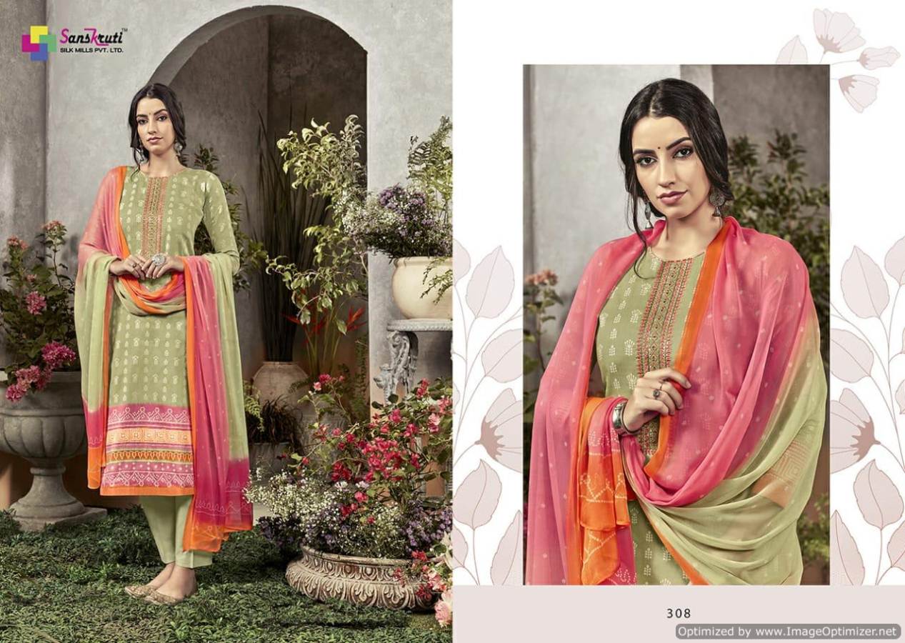 Sahara Vol 3 By Sanskruti Pure Jam Silk Designer Dress Material Collection