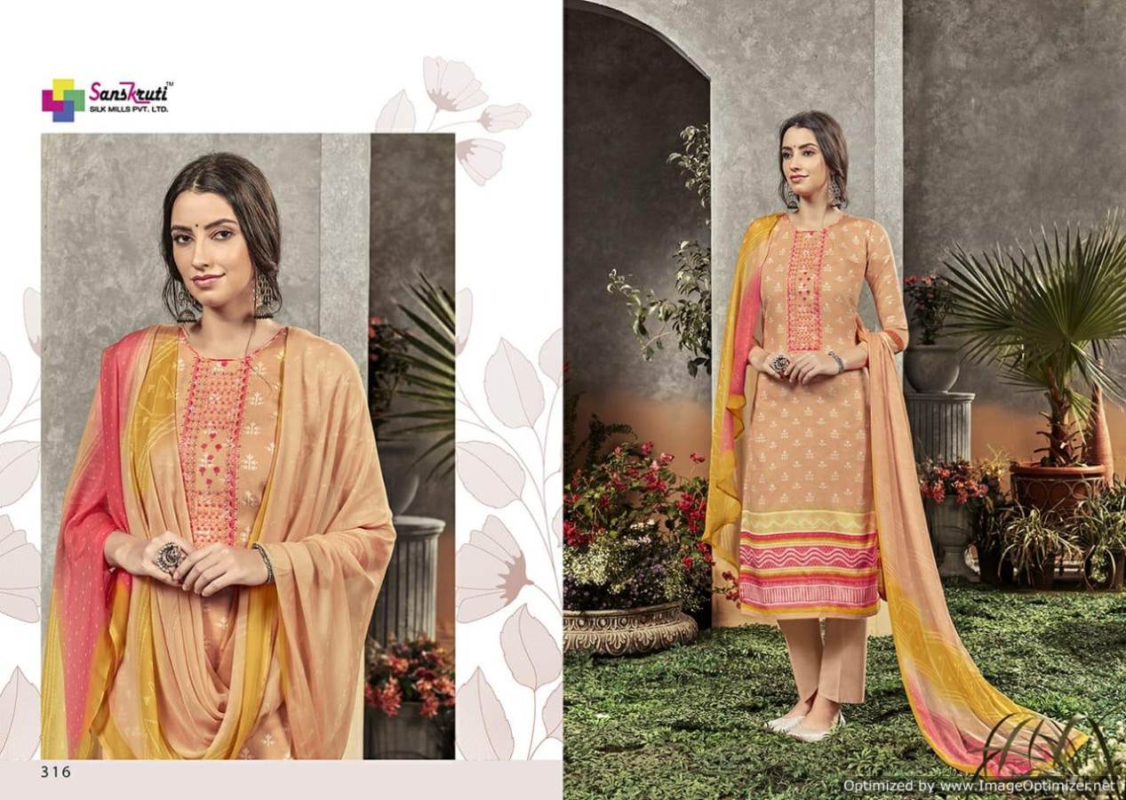 Sahara Vol 3 By Sanskruti Pure Jam Silk Designer Dress Material Collection