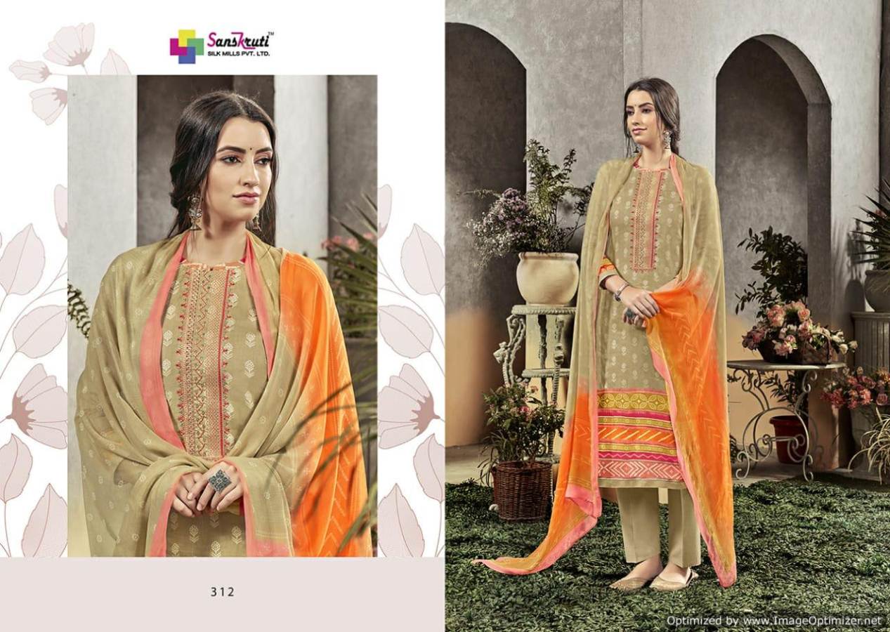 Sahara Vol 3 By Sanskruti Pure Jam Silk Designer Dress Material Collection