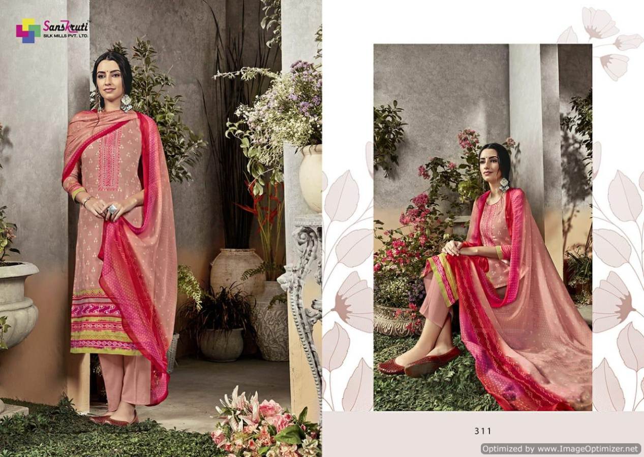 Sahara Vol 3 By Sanskruti Pure Jam Silk Designer Dress Material Collection