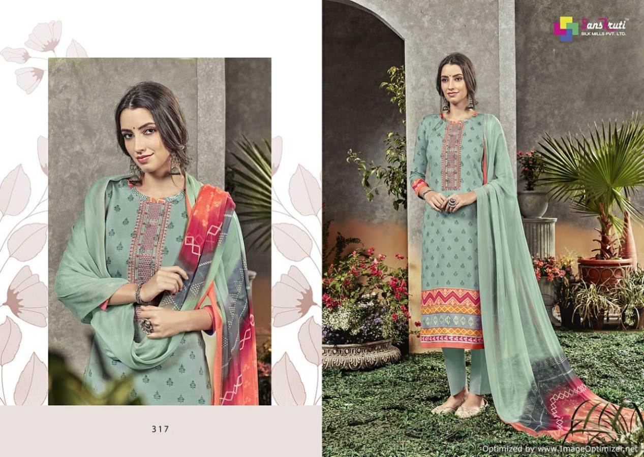 Sahara Vol 3 By Sanskruti Pure Jam Silk Designer Dress Material Collection