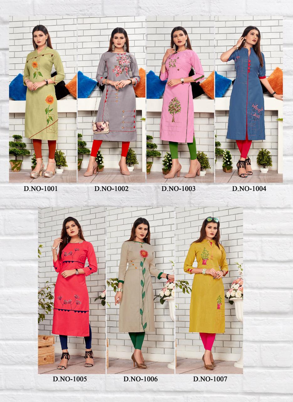 Karissa Presents Sameera Casual Kurtis Catalogue