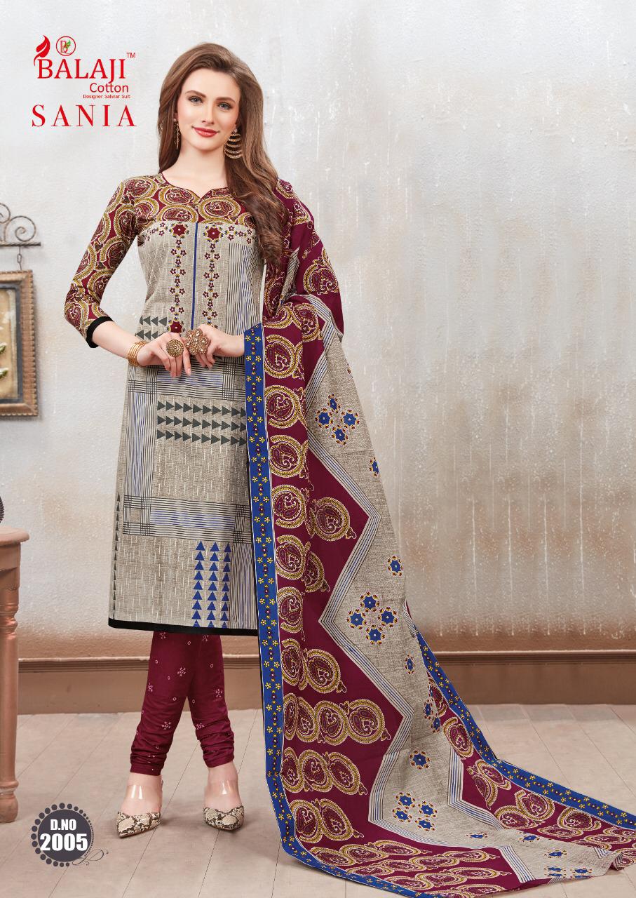 Sania Vol 2 By Balaji Fashion Cotton Printed Dress Materials