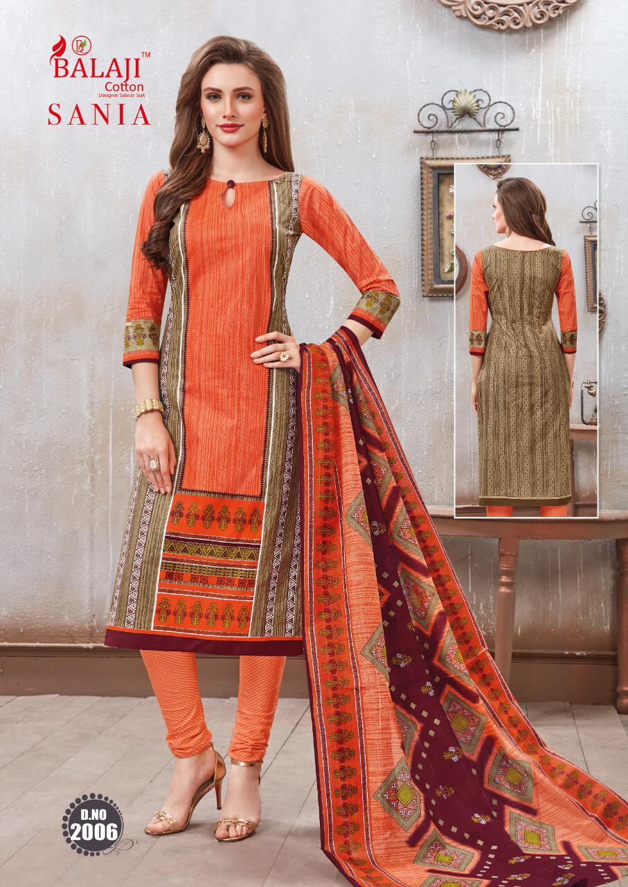 Sania Vol 2 By Balaji Fashion Cotton Printed Dress Materials