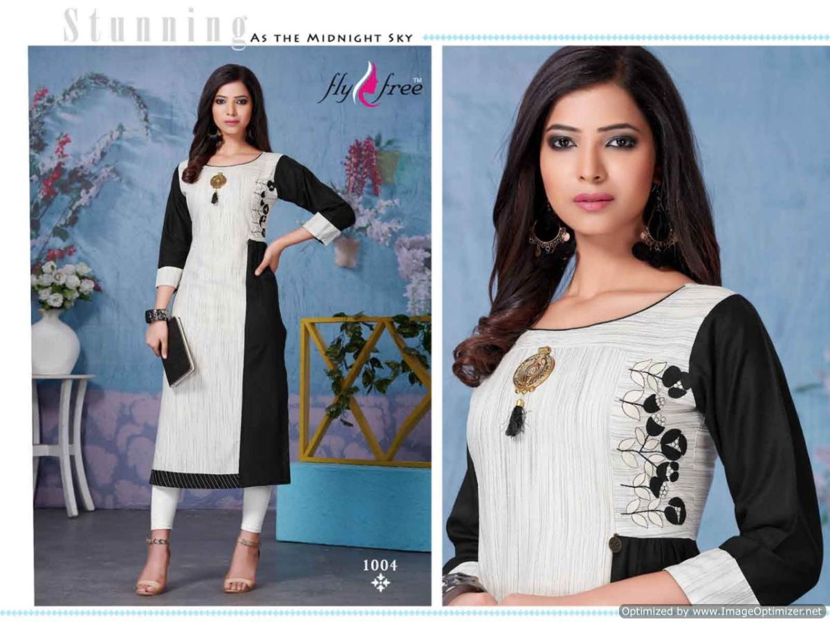 Vogue By Fly Free Heavy Cambric Cotton Printed Kurti Collection