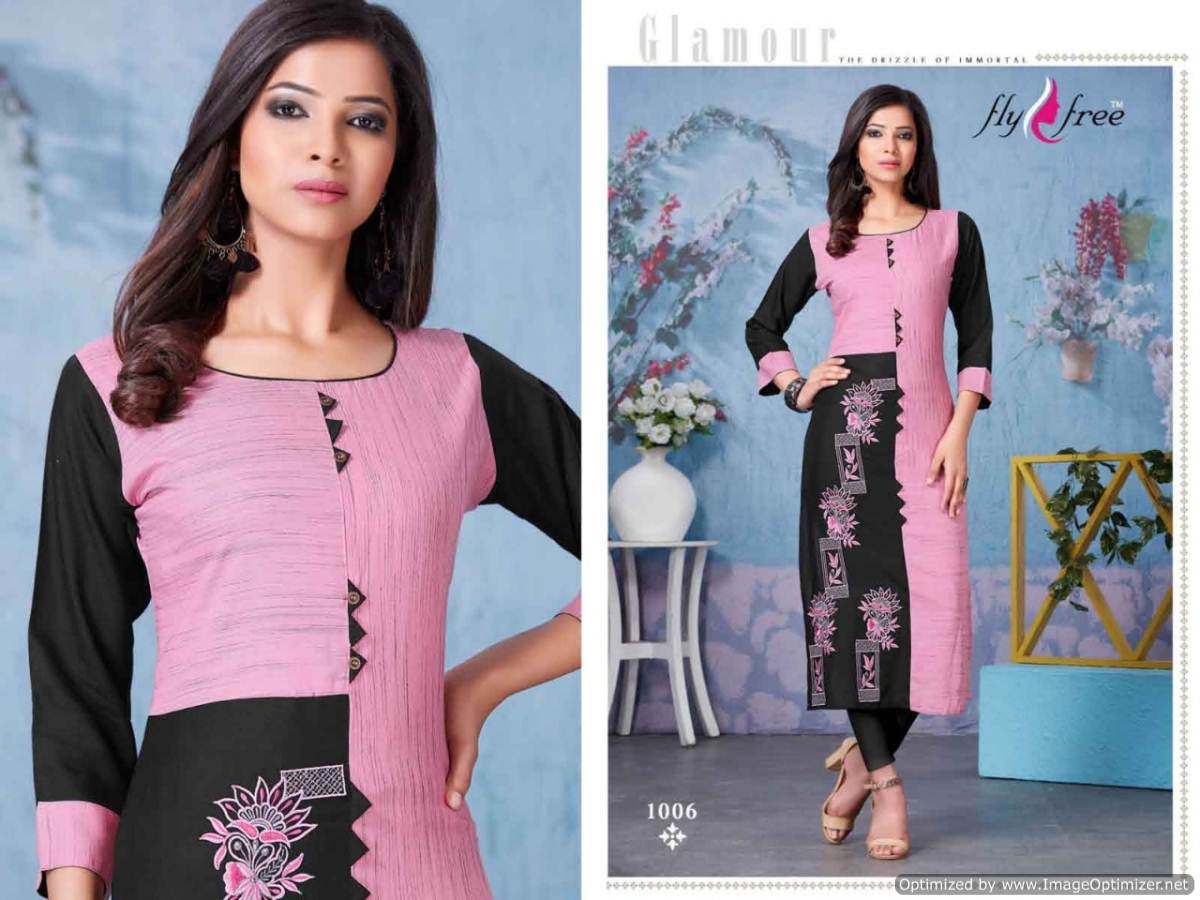 Vogue By Fly Free Heavy Cambric Cotton Printed Kurti Collection