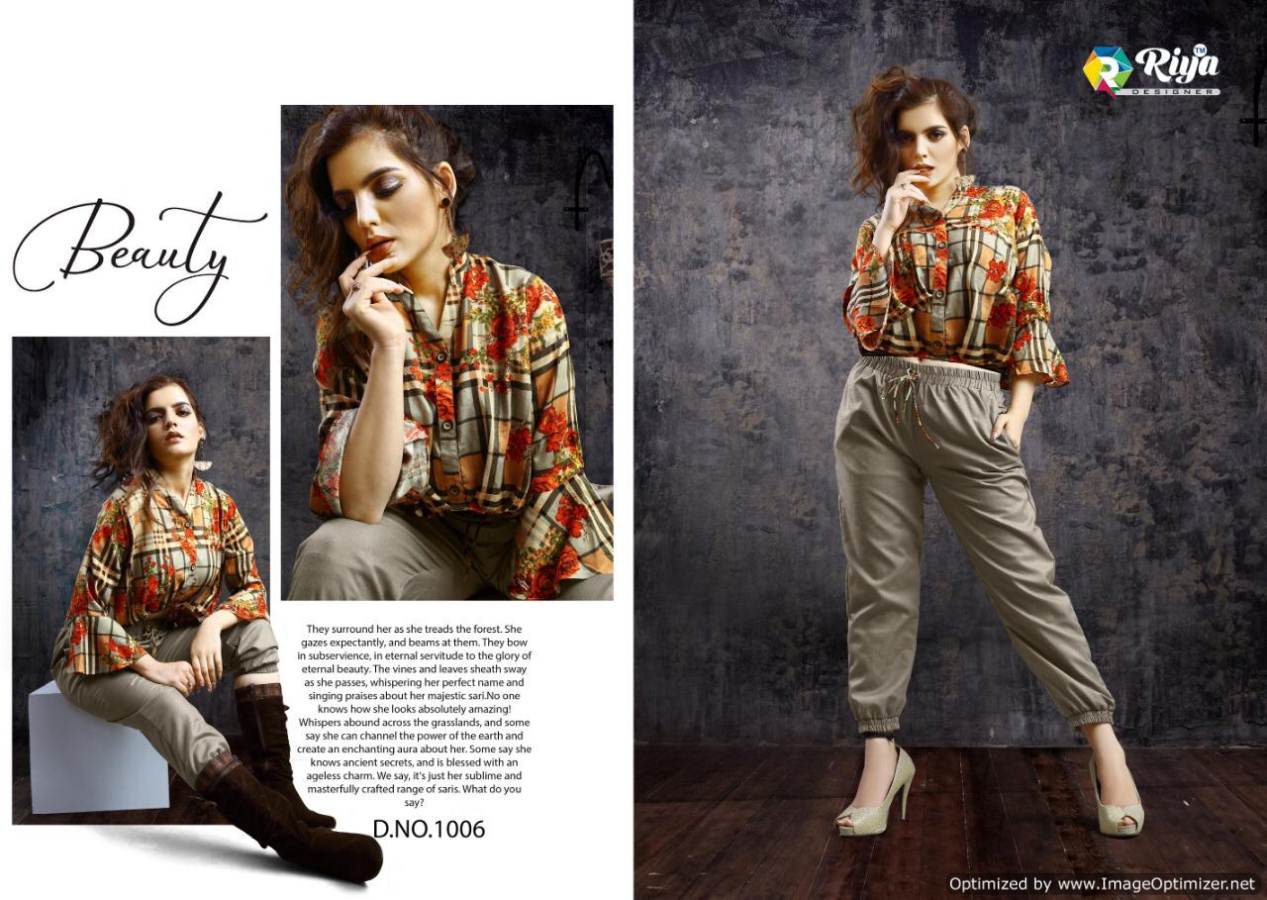 Western Vol 1by Riya Cotton Stylish Top With Bottom