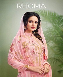 Rhoma By Angroop Plus Jam Cotton Designer Dress Material
