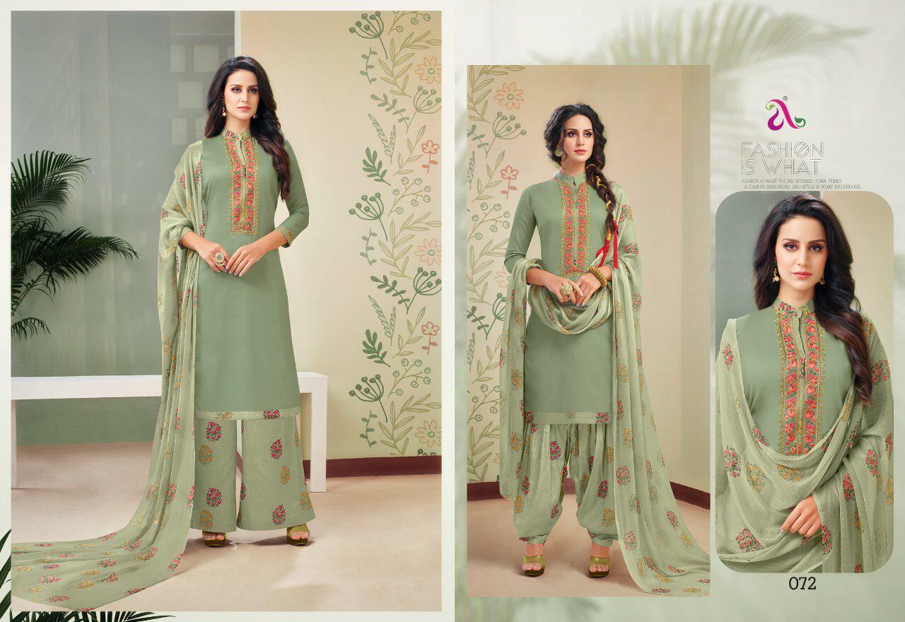 Rhoma By Angroop Plus Jam Cotton Designer Dress Material