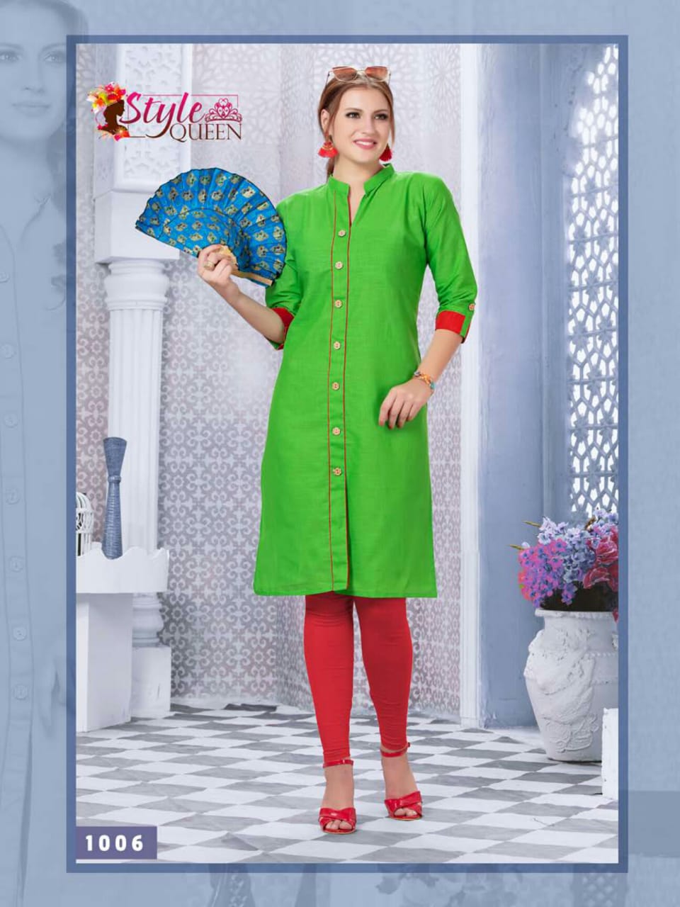 Blinkk By Jagdamba Casual Wear Cotton  Kurtis Catalogue