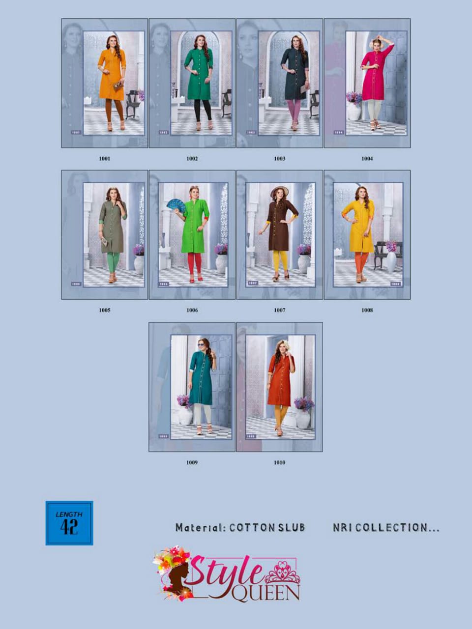 Blinkk By Jagdamba Casual Wear Cotton  Kurtis Catalogue