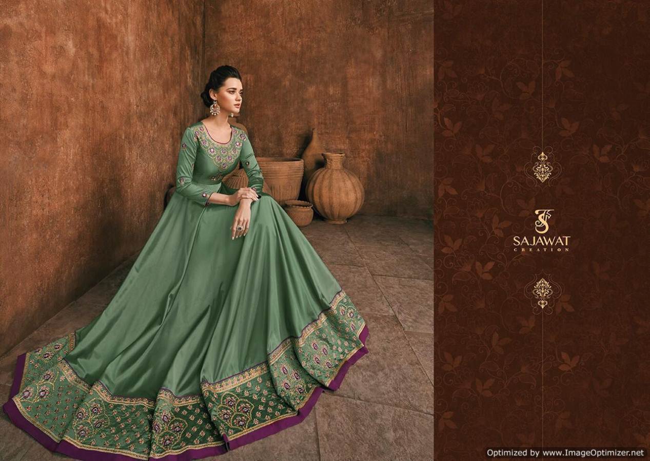 Bride 5 Nx By Sajawat Wedding Wear Digital Printed Ethnic Kurtis Collection