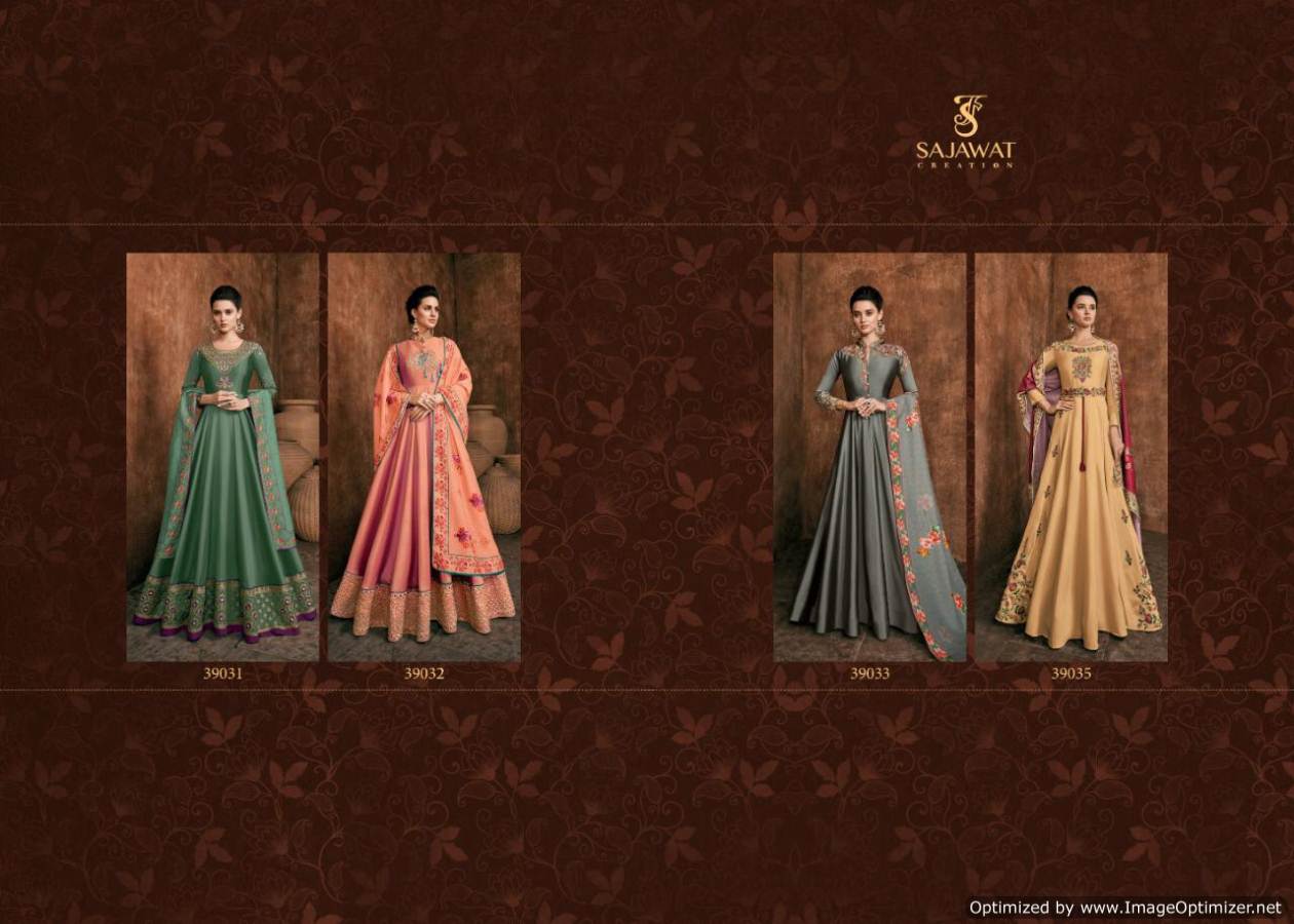 Bride 5 Nx By Sajawat Wedding Wear Digital Printed Ethnic Kurtis Collection