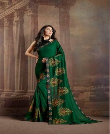 Check Mate By Sanskar Designer Chiffon Wedding Saree Catalogue