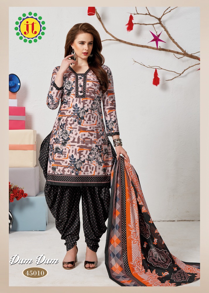 Dumdum Vol 45 By Jt Printed Cotton Dress Material Catalogue