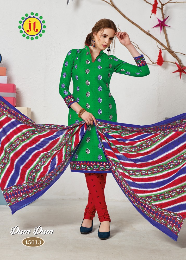 Dumdum Vol 45 By Jt Printed Cotton Dress Material Catalogue