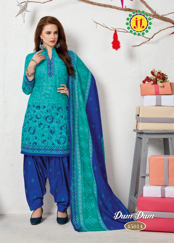 Dumdum Vol 45 By Jt Printed Cotton Dress Material Catalogue