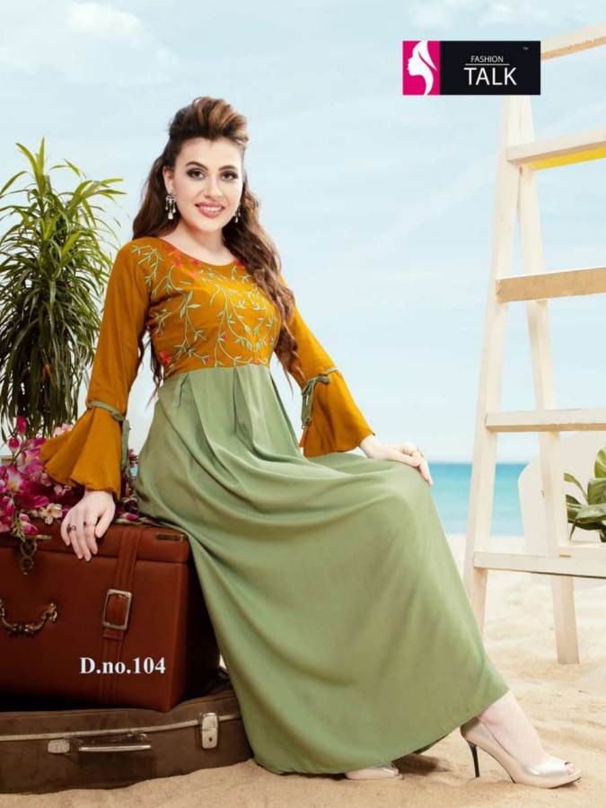 Swipee By Fashion Talk Heavy Rayon Running Wear Stylish Kurtis Collection