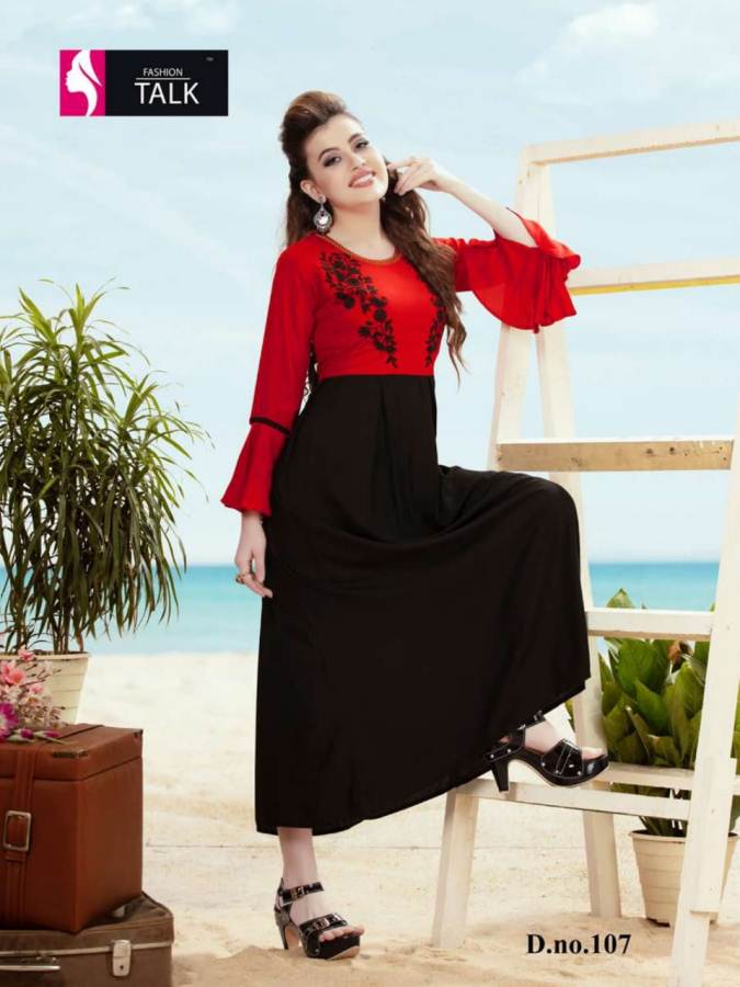Swipee By Fashion Talk Heavy Rayon Running Wear Stylish Kurtis Collection