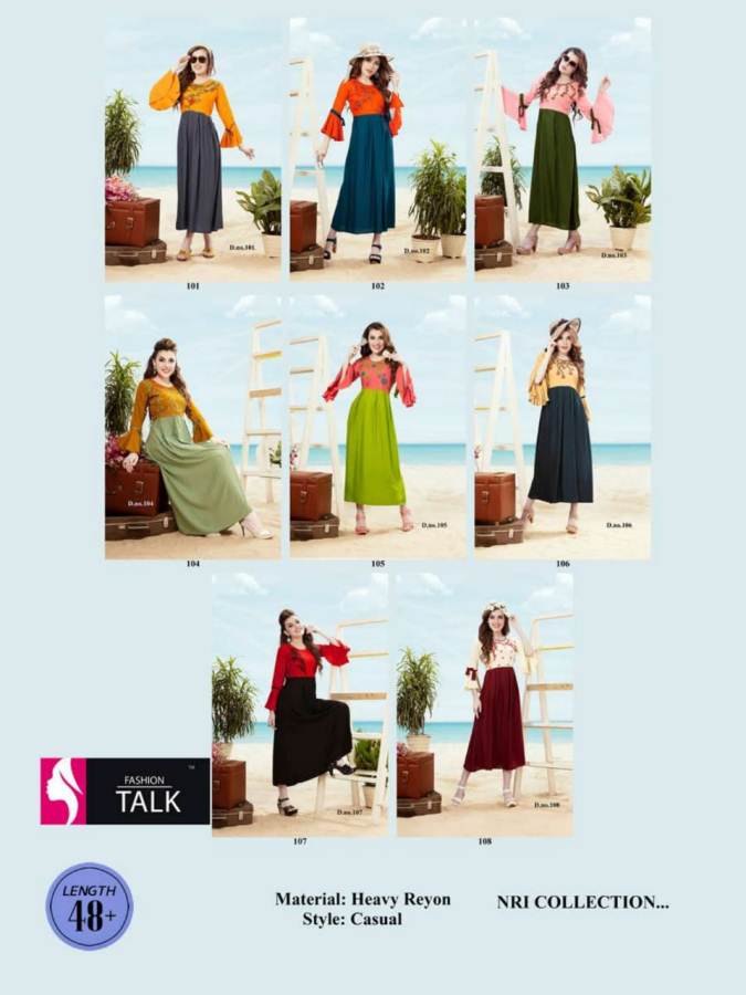 Swipee By Fashion Talk Heavy Rayon Running Wear Stylish Kurtis Collection