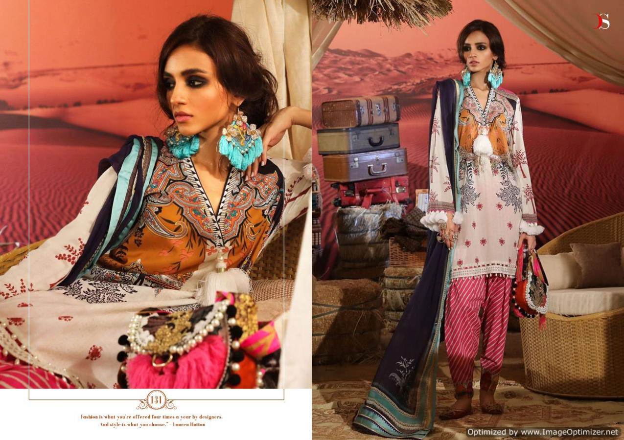 Florent Vol 22 By Deepsy  Pure Cotton With Printed  Pakistani Salwar Suits Catalogue