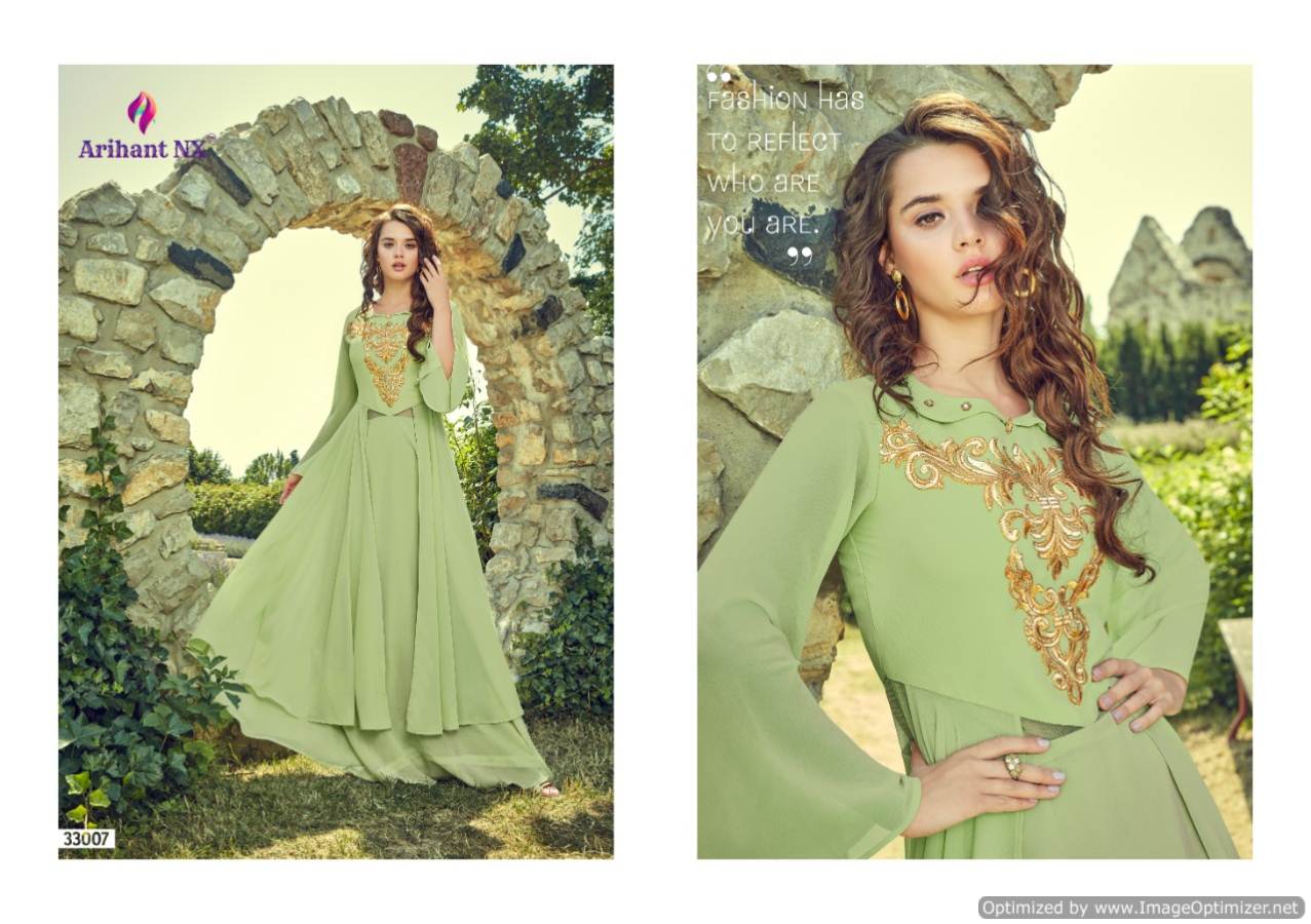 Floss By Arihant Party Wear Long Gown Style Kurtis Collection