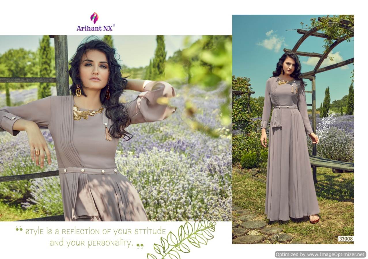 Floss By Arihant Party Wear Long Gown Style Kurtis Collection