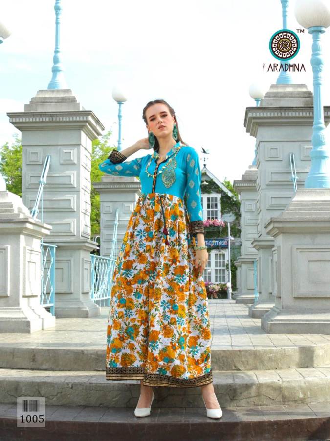 Glamour By Aradhna Heavy Rayon Party Wear Kurtis Catalogue