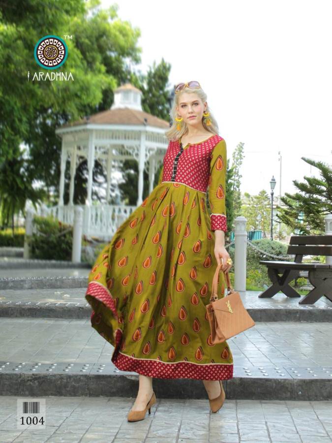 Glamour By Aradhna Heavy Rayon Party Wear Kurtis Catalogue