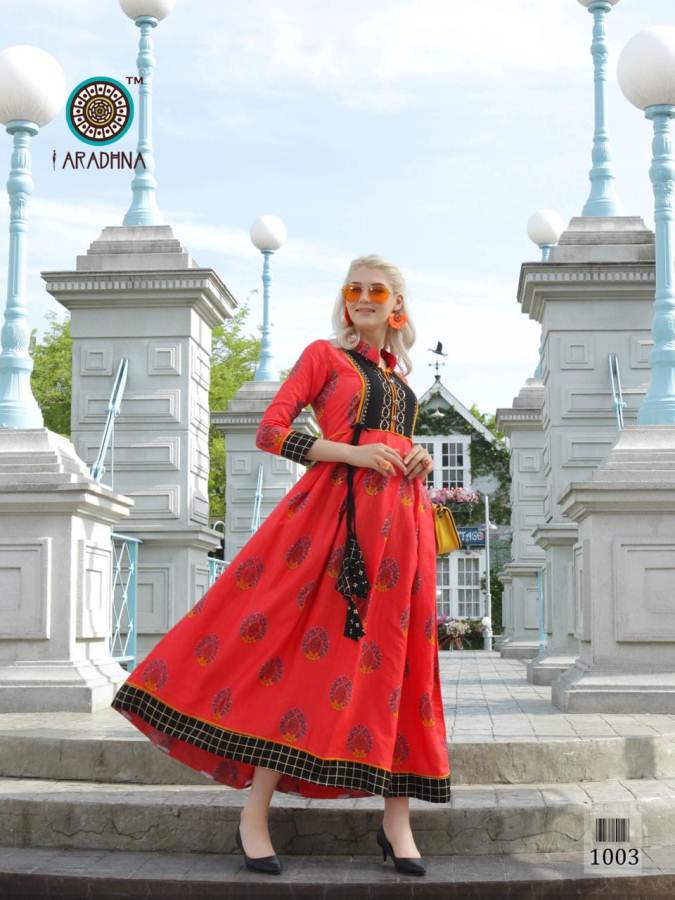 Glamour By Aradhna Heavy Rayon Party Wear Kurtis Catalogue