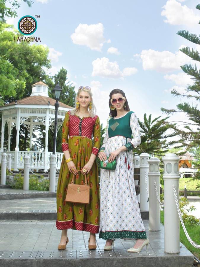 Glamour By Aradhna Heavy Rayon Party Wear Kurtis Catalogue