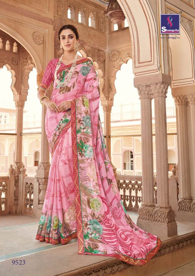 Gulabo By Shangrila Designs Floral Printed Sarees Catalogue