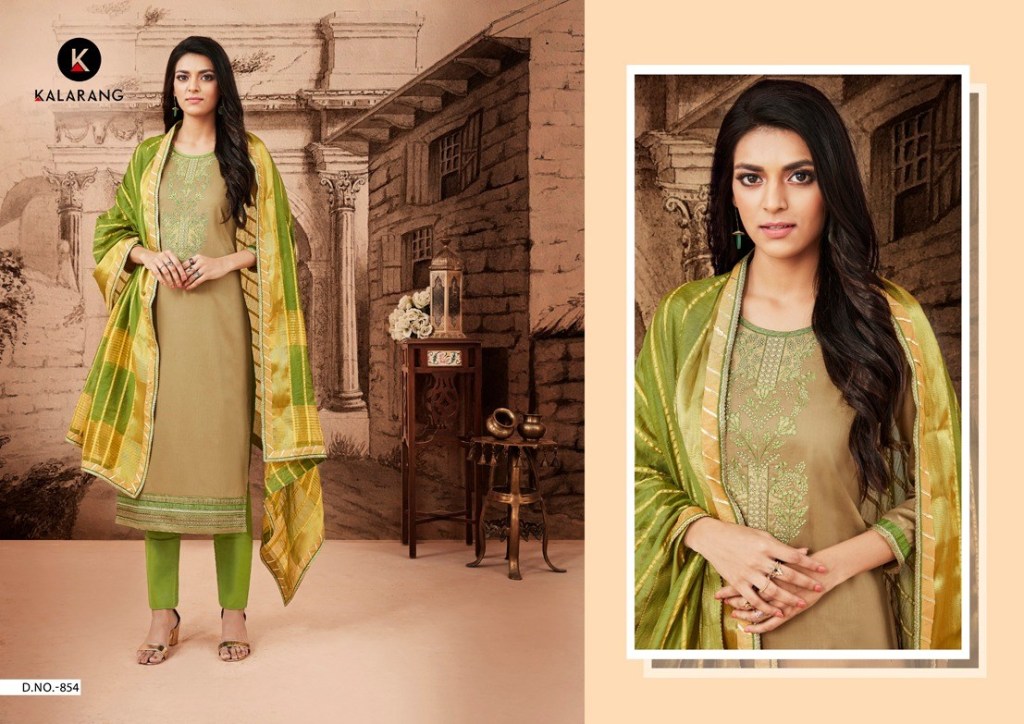 Jasmine Vol 4 By Kalarang Creation Pure Jam Silk Cotton Dress Material