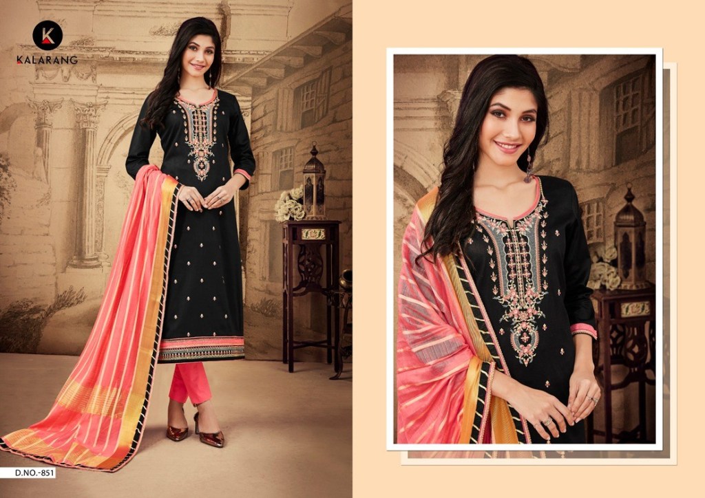 Jasmine Vol 4 By Kalarang Creation Pure Jam Silk Cotton Dress Material