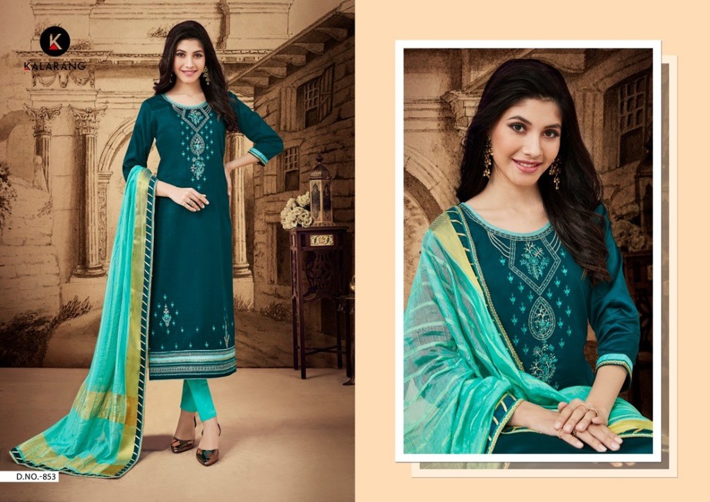 Jasmine Vol 4 By Kalarang Creation Pure Jam Silk Cotton Dress Material
