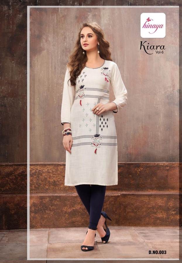 Kiara Vol 6 By Hinaya Casual Wear Printed Kurtis Catalogue