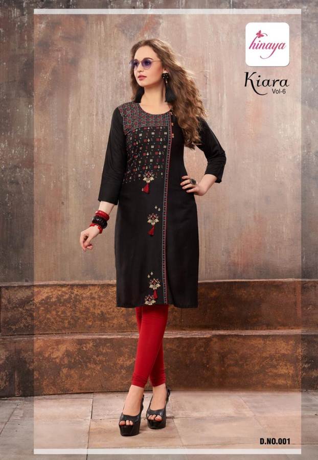 Kiara Vol 6 By Hinaya Casual Wear Printed Kurtis Catalogue