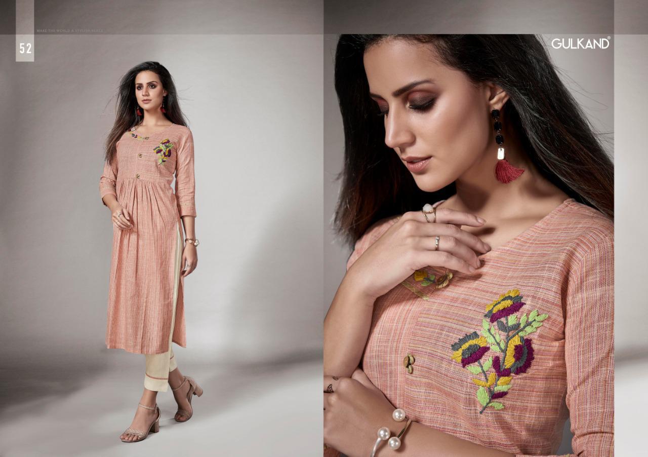 Kalam Vol 2 By Gulkand Handloom Cotton Kurti With Pant Collection