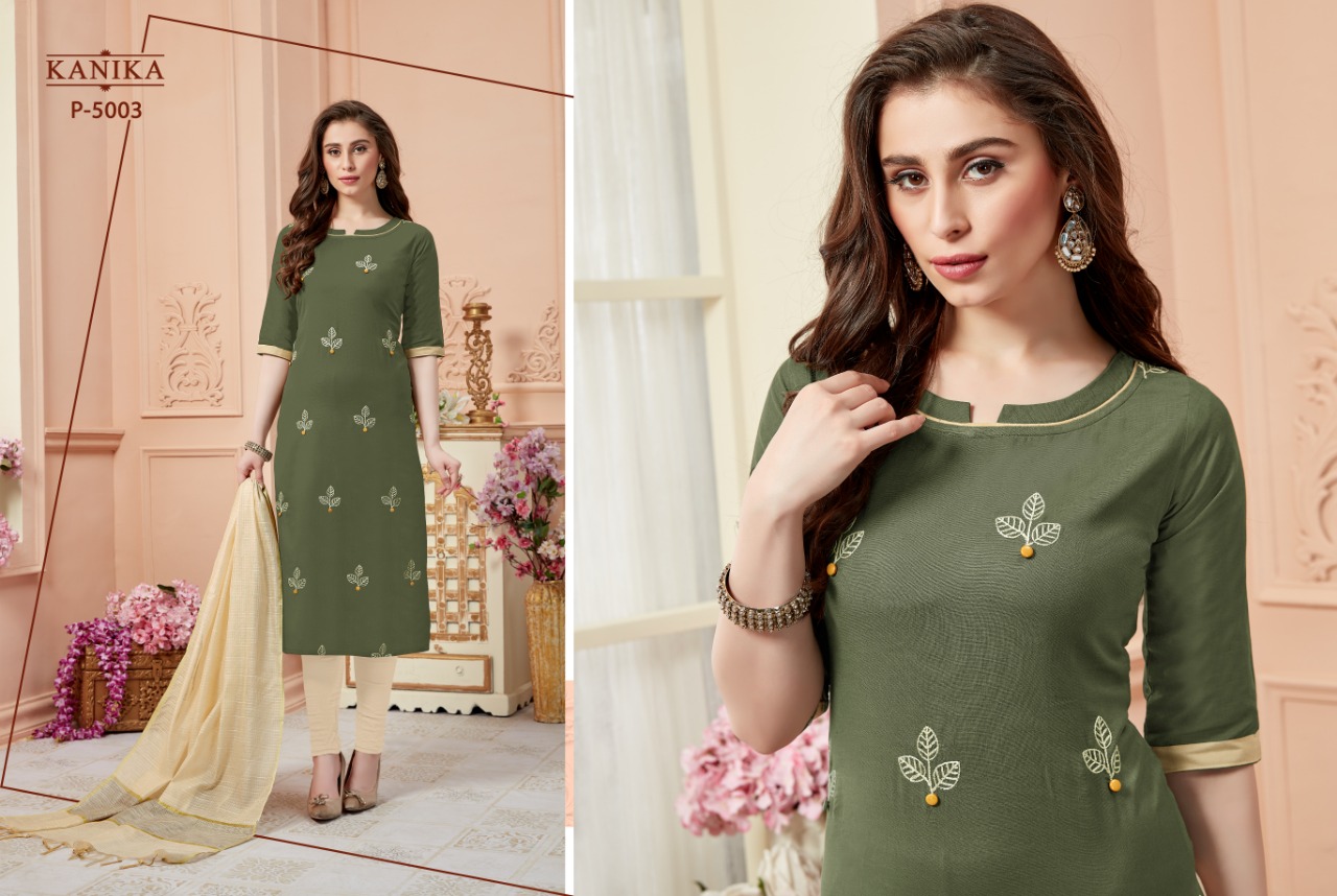 Rangoon By Kanika Cotton Flex With Embroidery Work Kurtis Collcetion