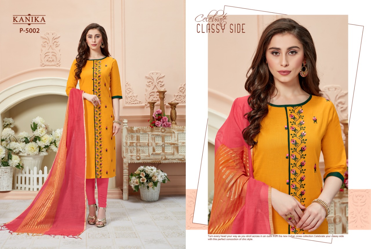 Rangoon By Kanika Cotton Flex With Embroidery Work Kurtis Collcetion