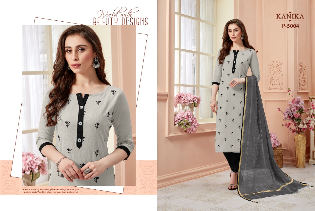 Rangoon By Kanika Cotton Flex With Embroidery Work Kurtis Collcetion