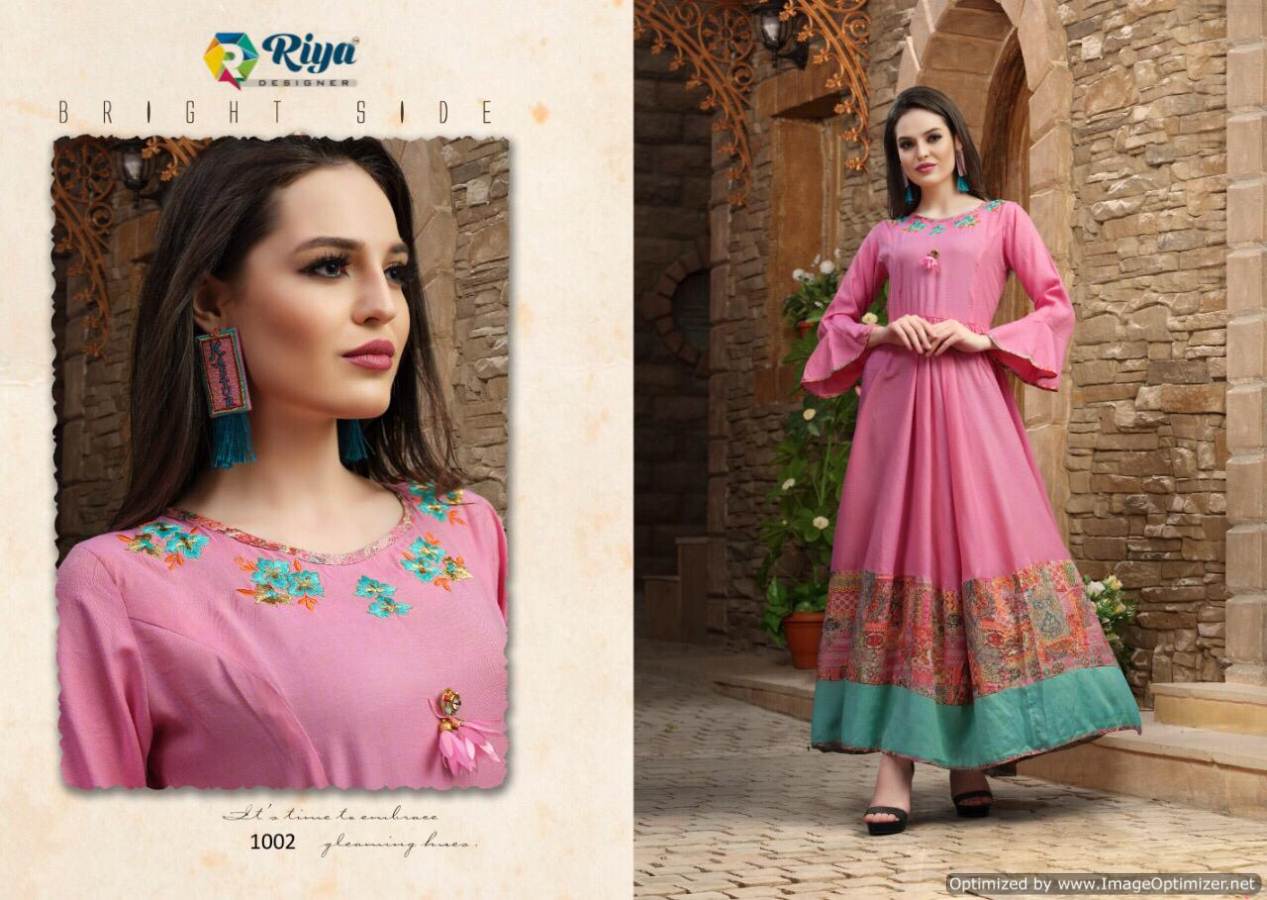 Kastur By Riya Party Wear Gown Types Kurtis Catalogue