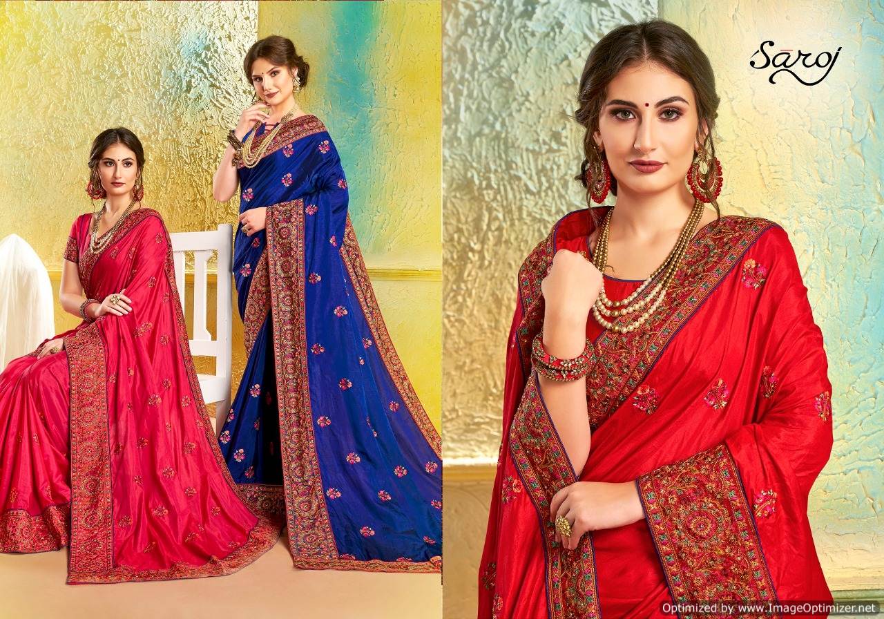 Kesariya By Saroj Sana Silk Designer Sarees Collection